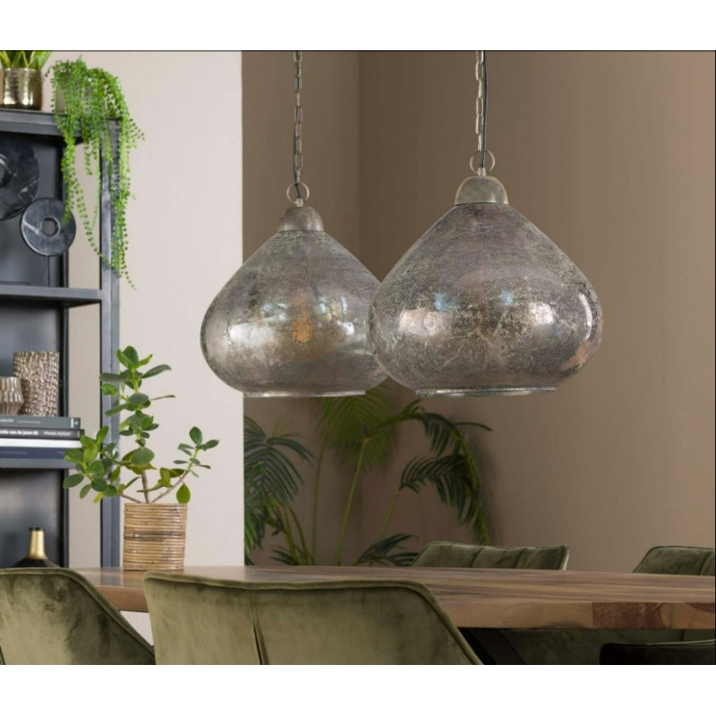 ZI Hanging lamp 2L bell clearstone